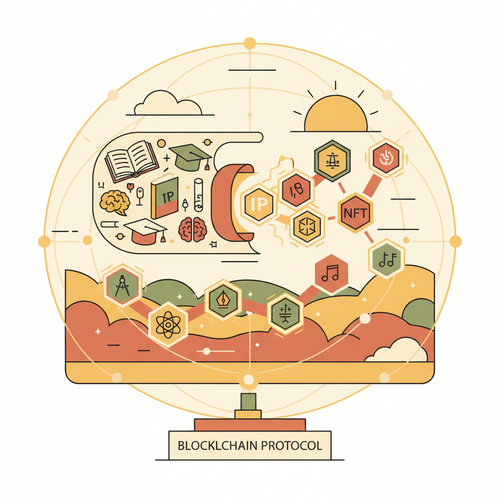 Conceptual illustration of Decentralized Academic Protocols facilitating human capital monetization.