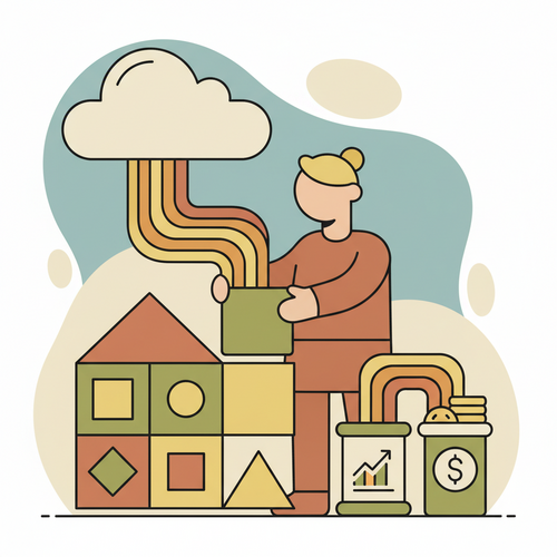 Illustration of tax-optimized asset management for professionals, showing strategic financial planning.