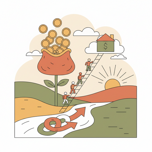 Illustration of people negotiating, representing free negotiation and communication courses to boost career