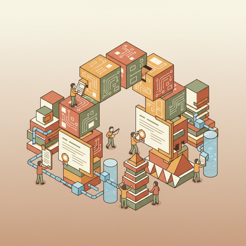 Decentralized Micro-Credentialing Corporate Skill Arbitrage: Digital certificates on a blockchain representing skills, being integrated into corporate talent management systems.