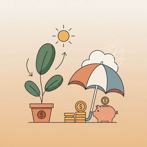 Illustration of financial growth and tax savings for graduates, depicting strategic wealth management.