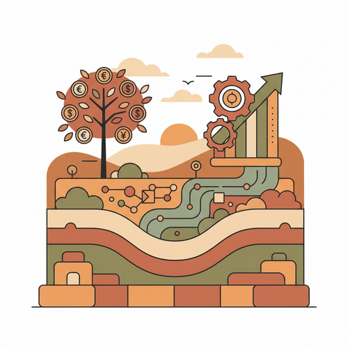 Illustration depicting the strategic deployment of tertiary endowment capitalization within a macroeconomic alternative asset allocation framework.